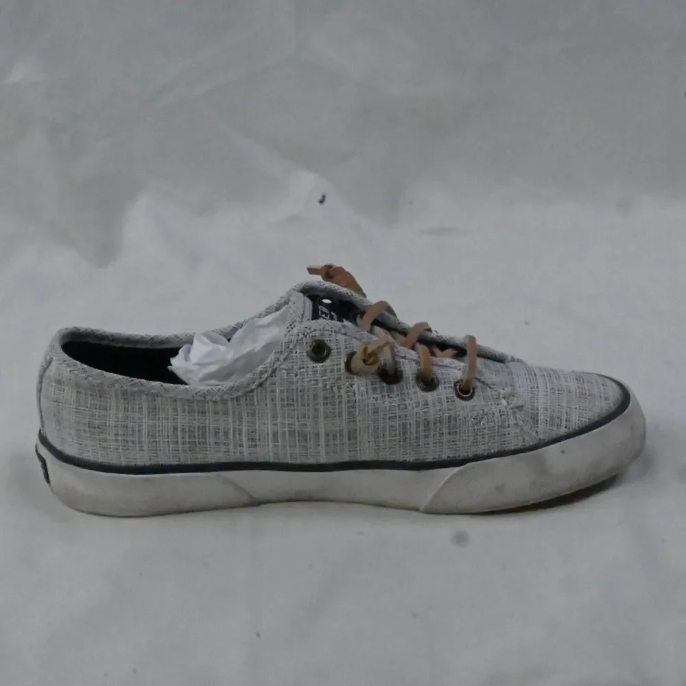 Sperry Top Sider STS97954. Size 5.5 M Gray Canvas‎ Slip-On Boat Shoes